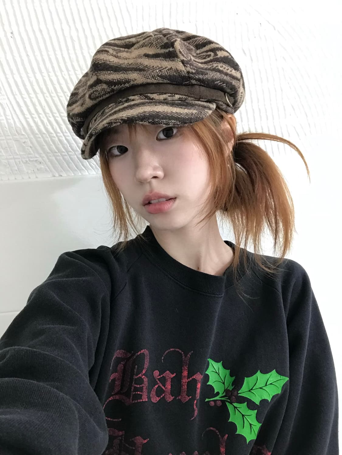 빈티지 브라운 히피 그런지 오리엔탈 빵모자 상품이미지2