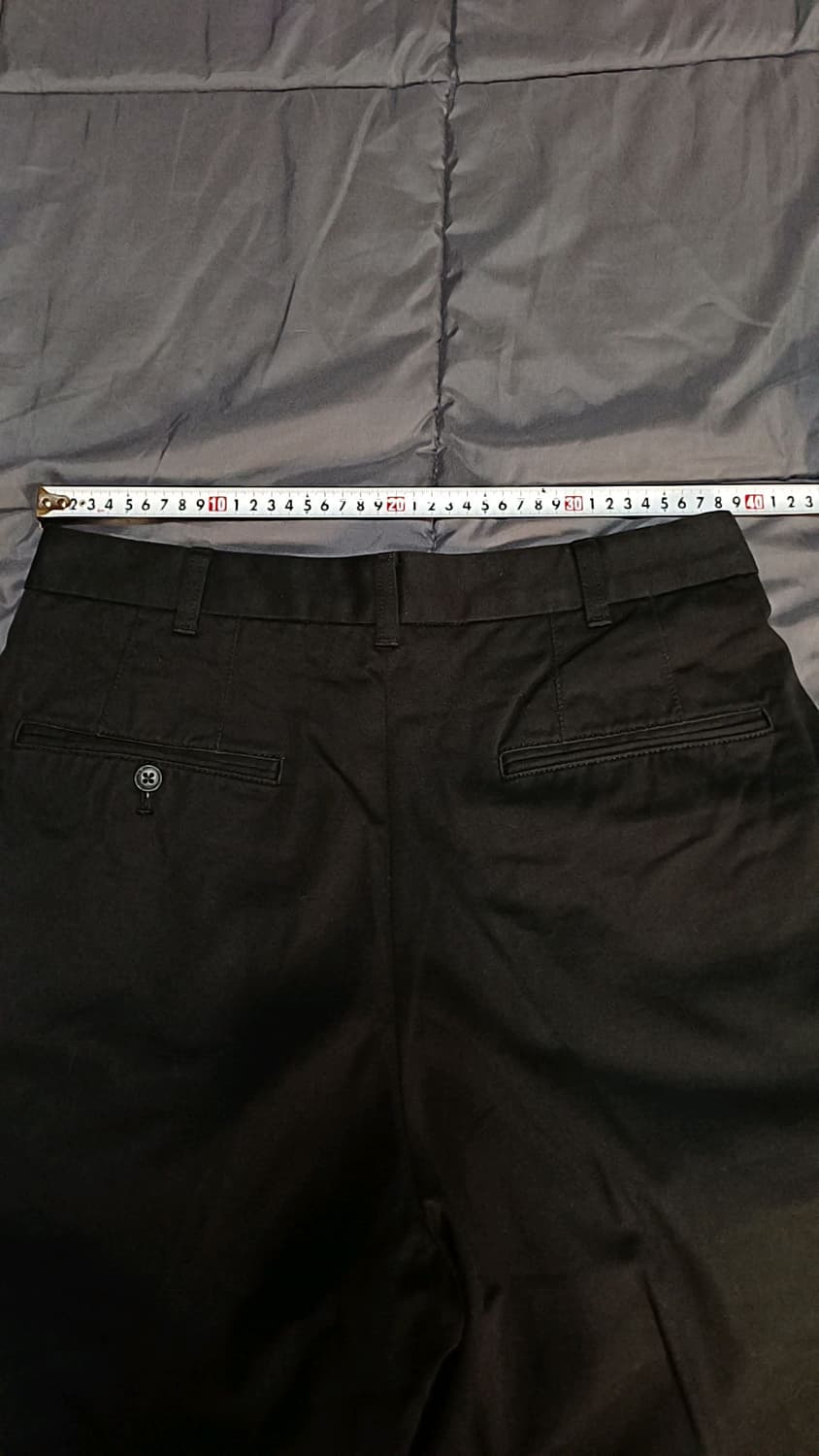 무인양품 미사용 와이드블랙면바지 30인치 기장106 상품이미지6