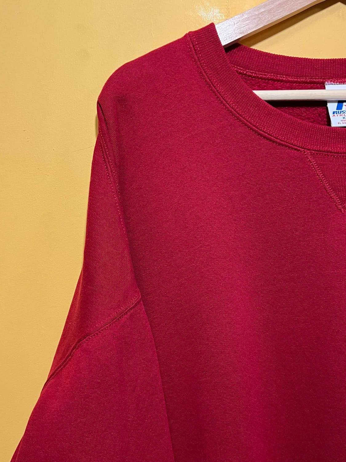 [XXL] 러셀 애슬레틱 빈티지 무지 크루넥 맨투맨 레드 상품이미지3