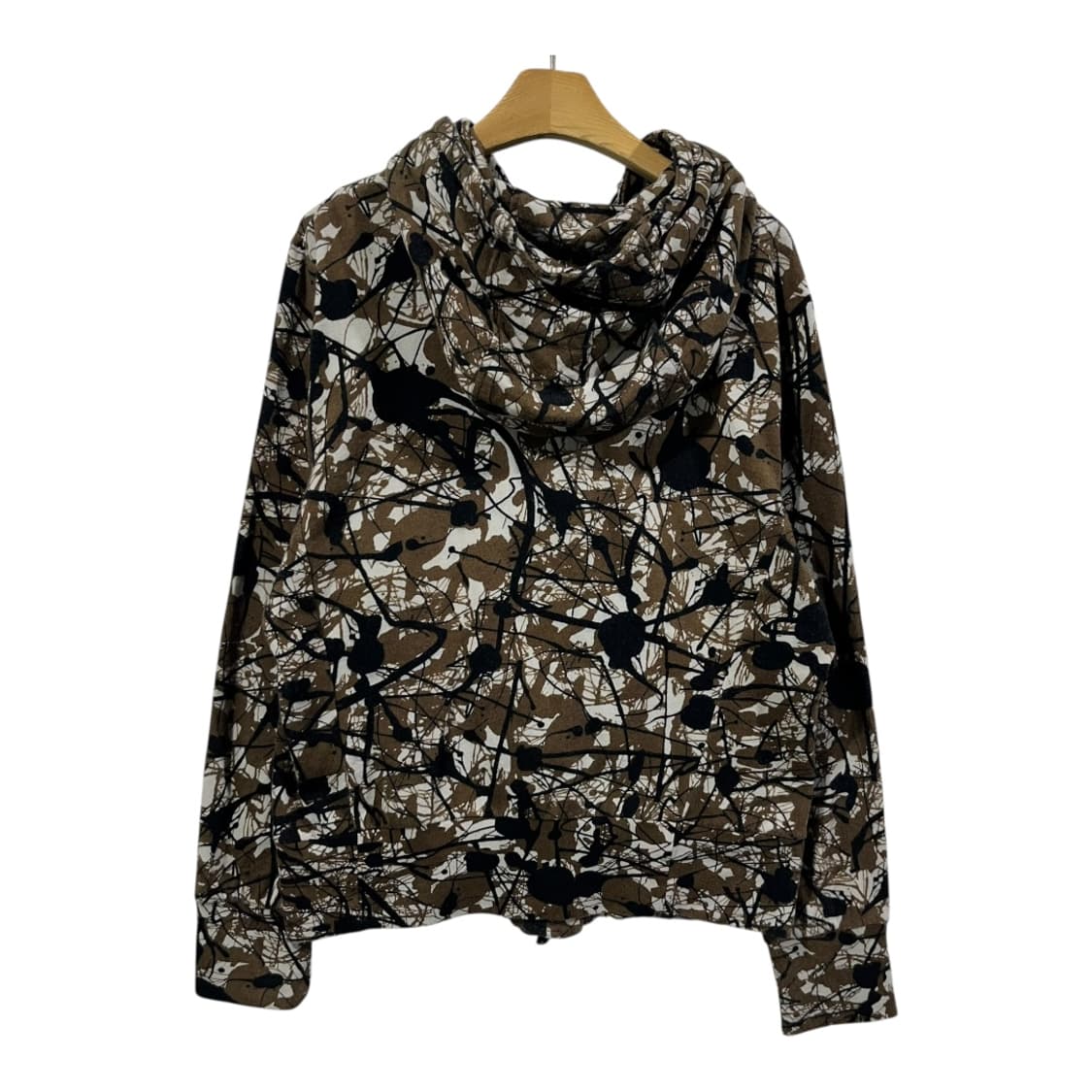 [a ato o] 빈티지 올오버 스플래터 프린팅 후드집업 상품이미지2