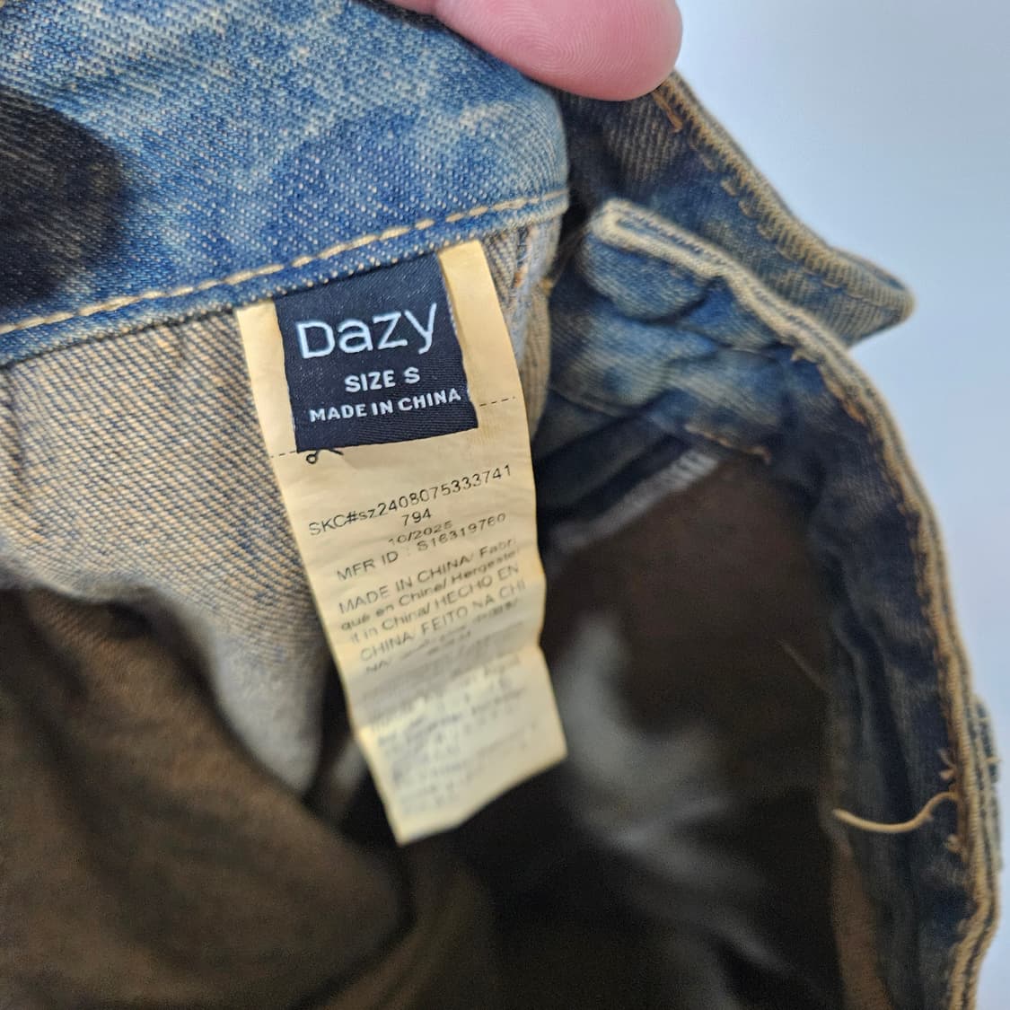 S 데이지 dazy 와이드 데님팬츠 상품이미지5