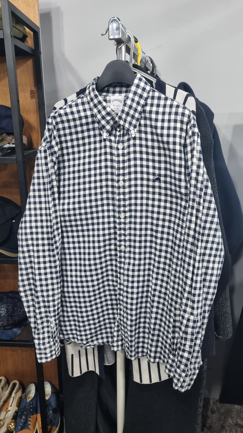 brooks Brothers 로고 체크셔츠(리젠트) 105~110 상품이미지1