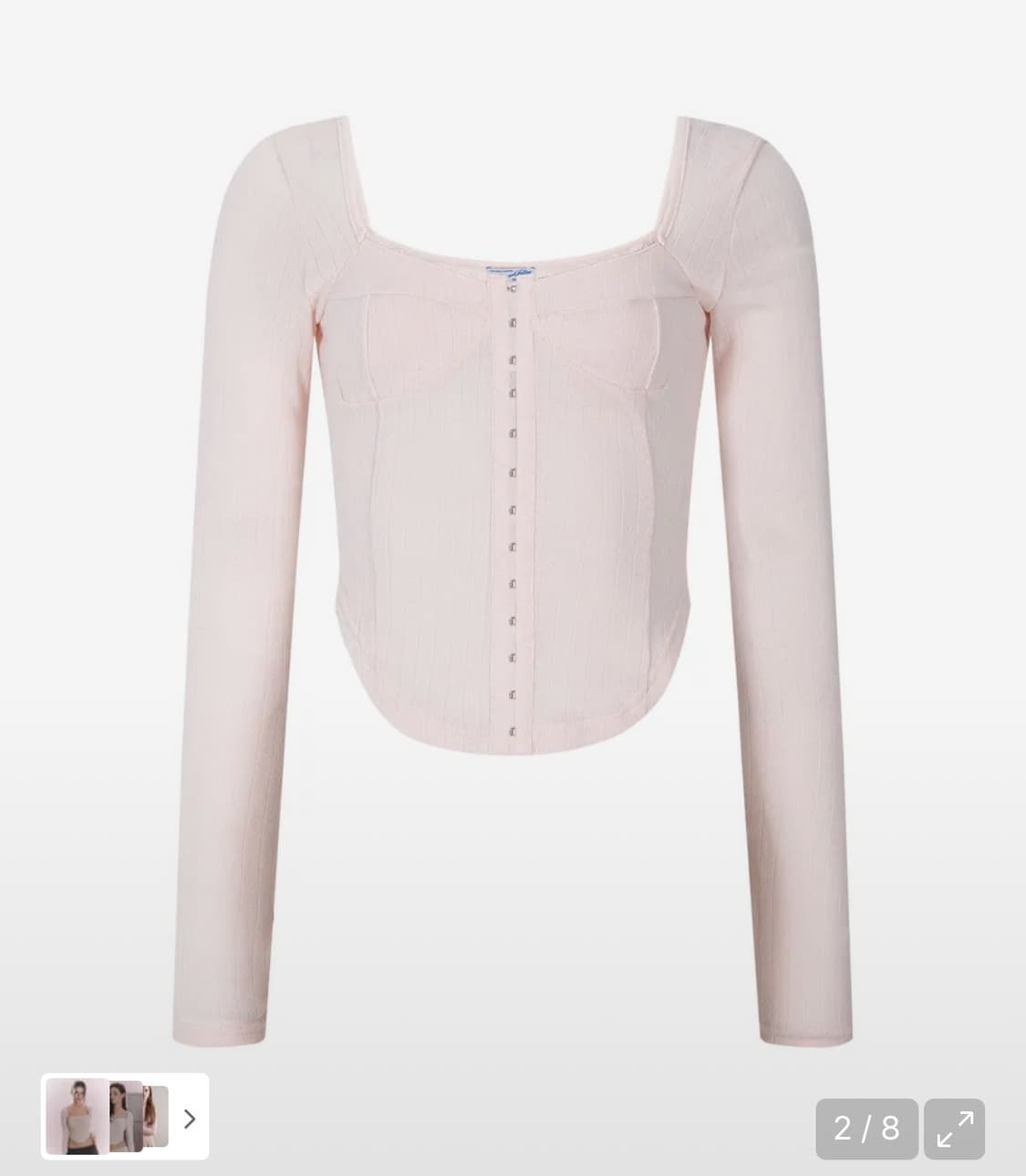 플리즈노팔로우 조안탑 Joan Corset Long Sleeve Top 상품이미지2