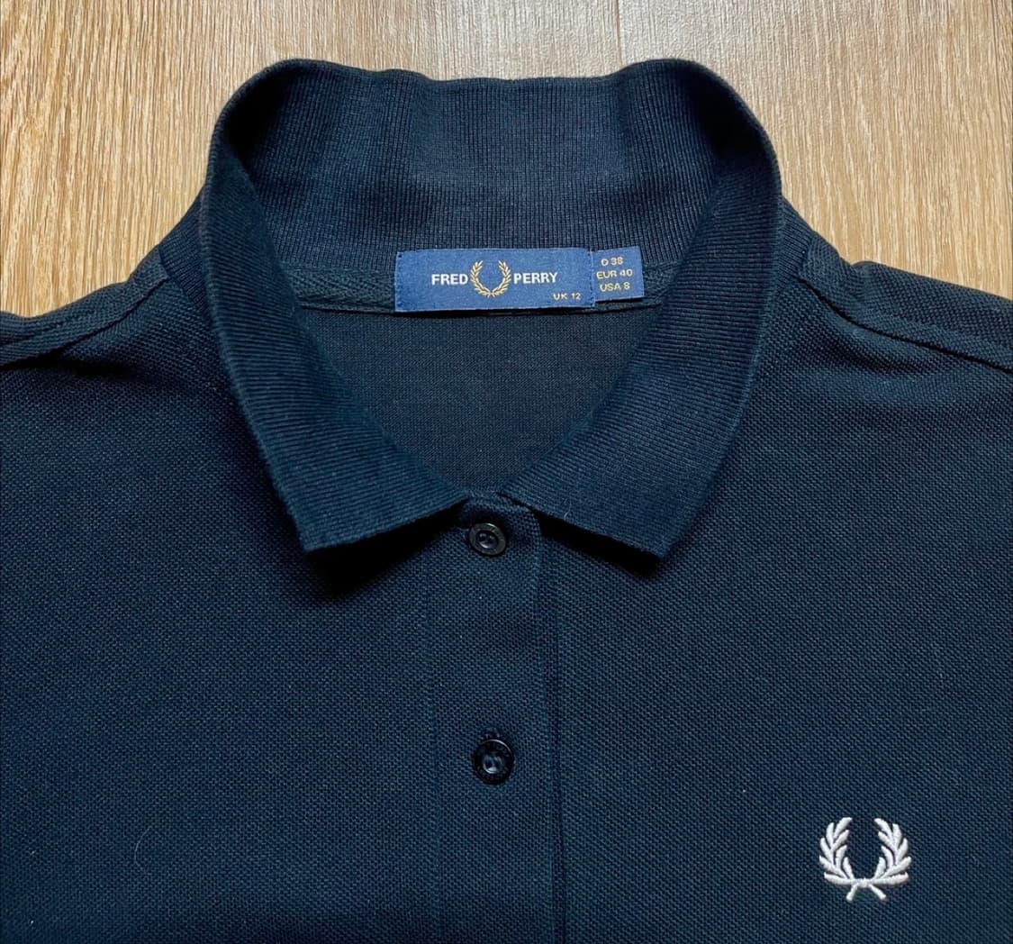 프레드 페리 Fred perry 여성 폴로 셔츠 블랙 M사이즈 상품이미지6