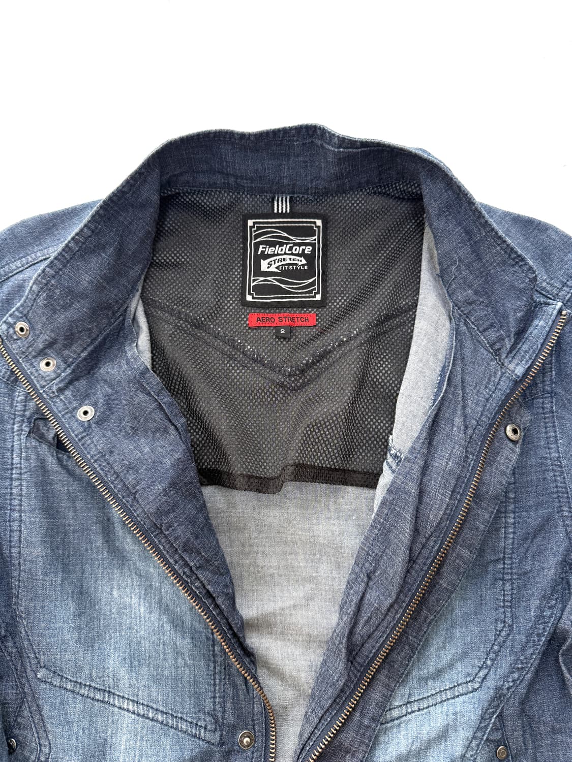 필드코어(FieldCore) 에어로 스트레치 인디고 데님 집업 상품이미지4