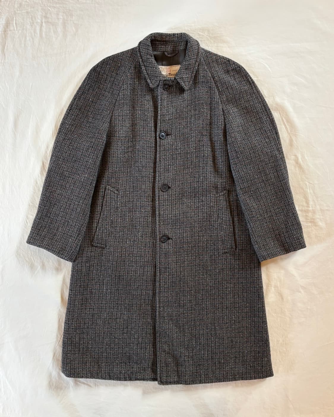 50s USA Harris Tweed & Robert Hall 싱글 코트 상품이미지1
