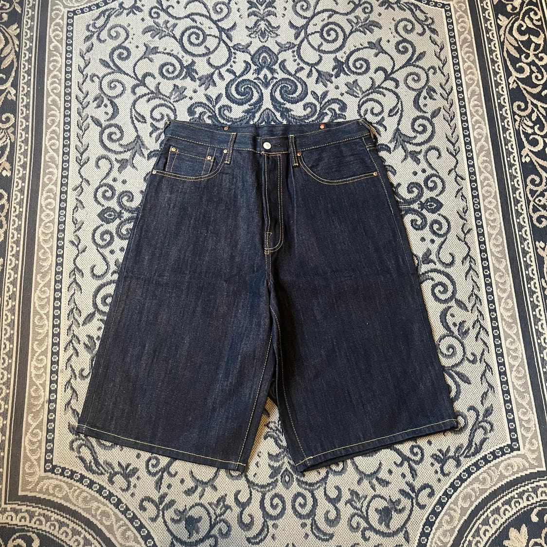 34 에비수 헤리티지 다이콕 빅 로고 데님 반바지/W2376 상품이미지3