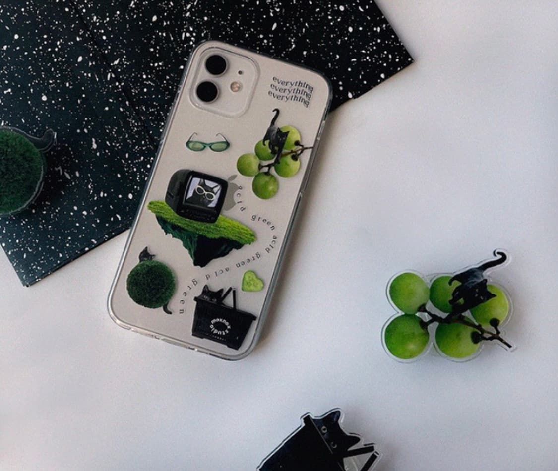 목스녹스 스튜디오 acid green 폰케이스 상품이미지1