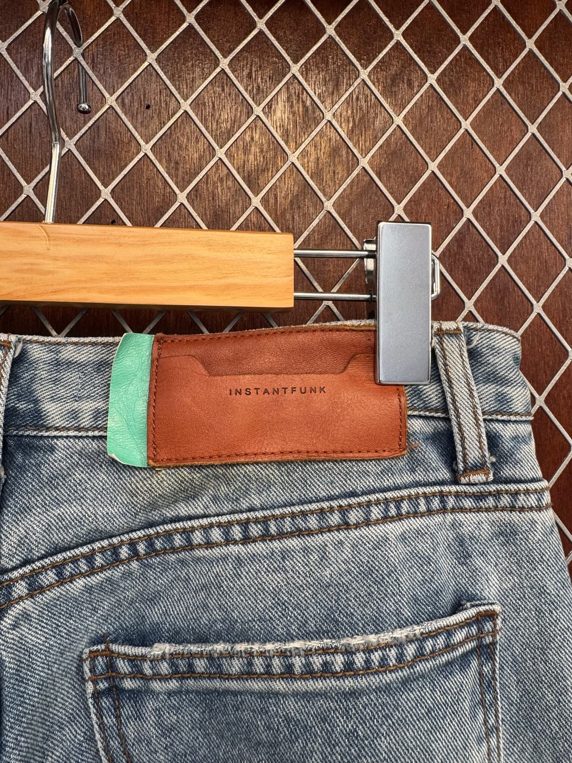 인스턴트펑크 빈티지 워싱 와이드 데님 팬츠 3 상품이미지4