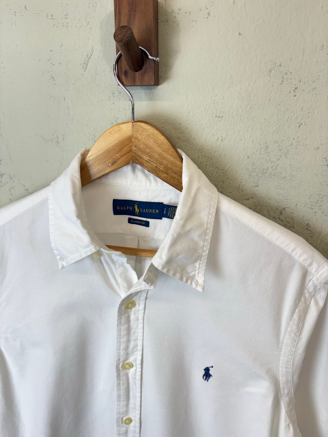 폴로랄프로렌 클래식핏 화이트 옥스포드 셔츠 상품이미지3