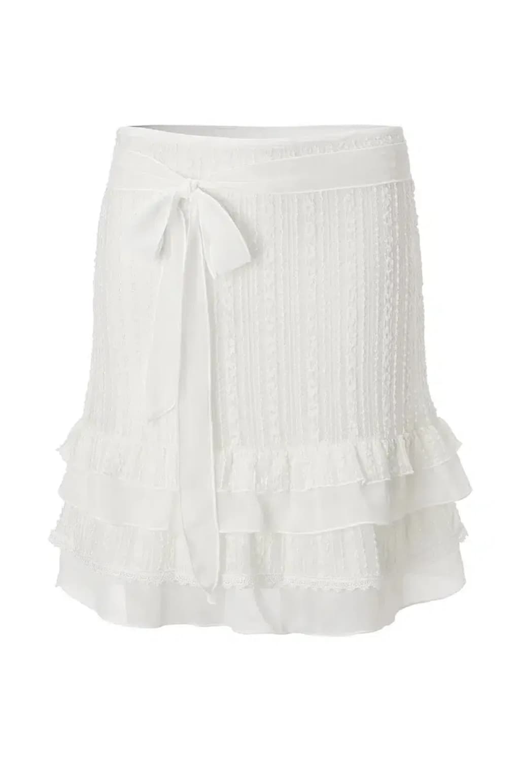 쓰리타임즈 바닐라 레이스 스커트 아이보리 m 상품이미지1