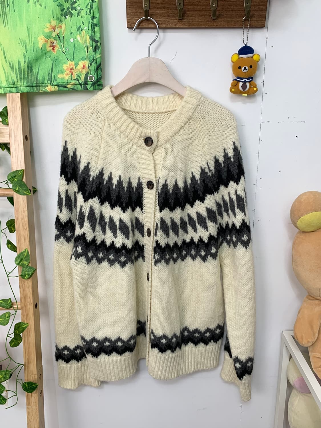 ꒰ঌ 페어아일 니트 가디건 세트 ໒꒱ 상품이미지2