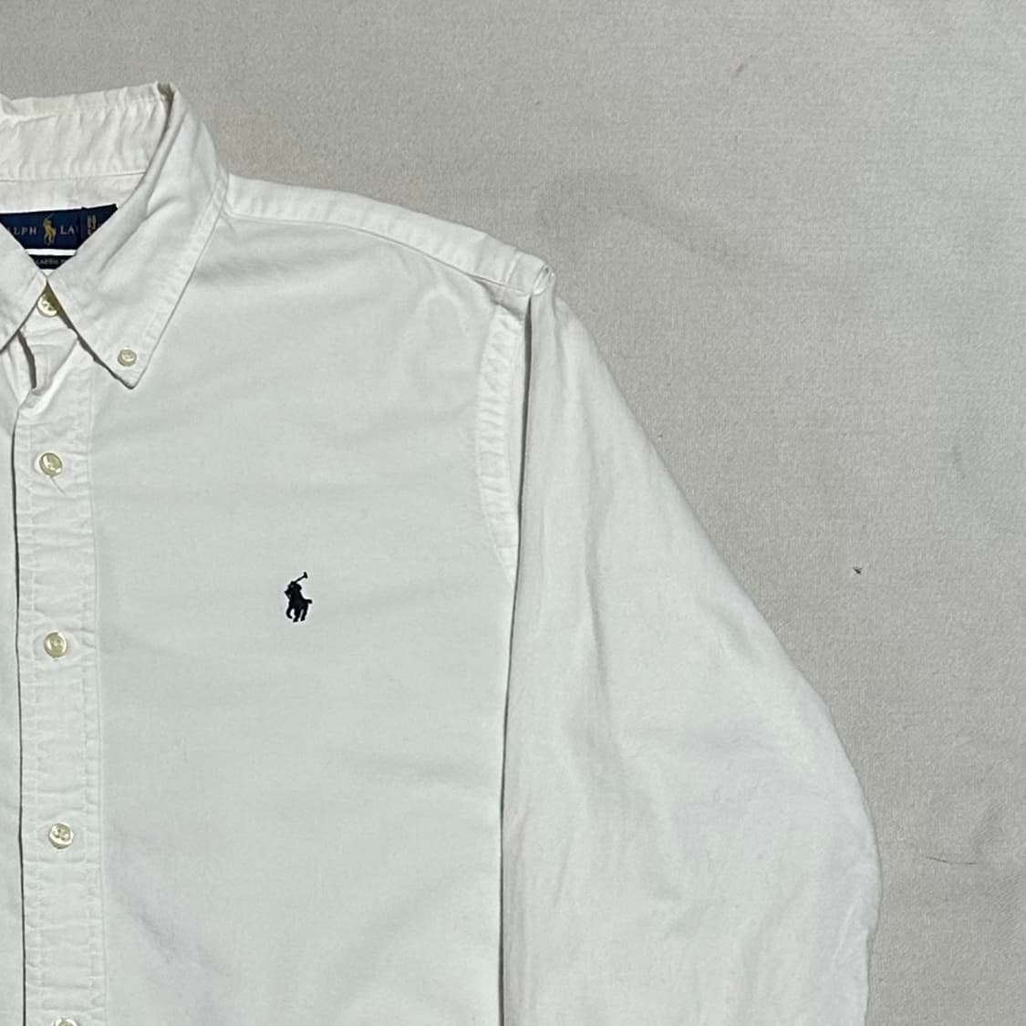 M 폴로랄프로렌 네이비 포니 화이트 코튼 셔츠 상품이미지1