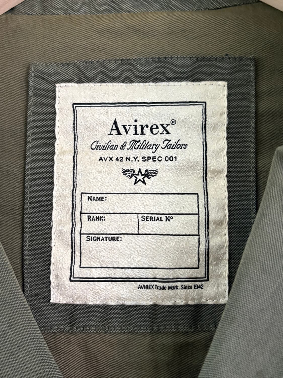 Avirex 아비렉스 밀리터리 사파리 자켓 상품이미지5