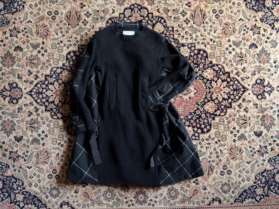 Sacai 사카이 니트 플란넬 원피스 55~66 상품이미지1