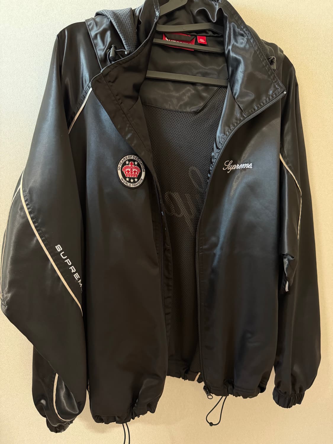 (S) 슈프림 사틴 후드 트랙 자켓 상품이미지2