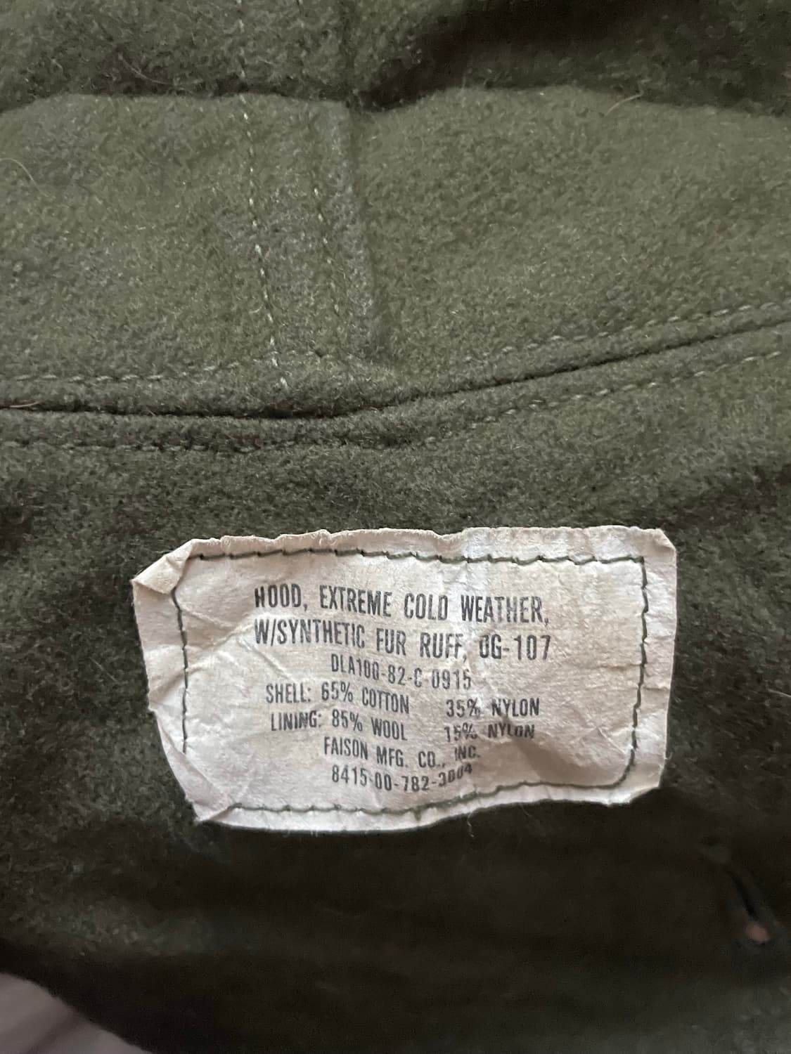 80s M65 후드 라쿤퍼 커스텀  상품이미지2