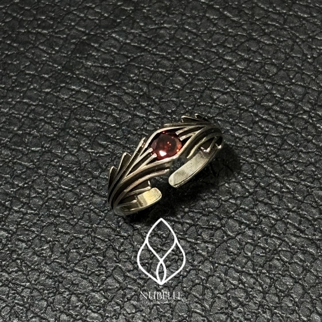 🌗Antique red eye ring / 엔틱 레드아이 반지 상품이미지3
