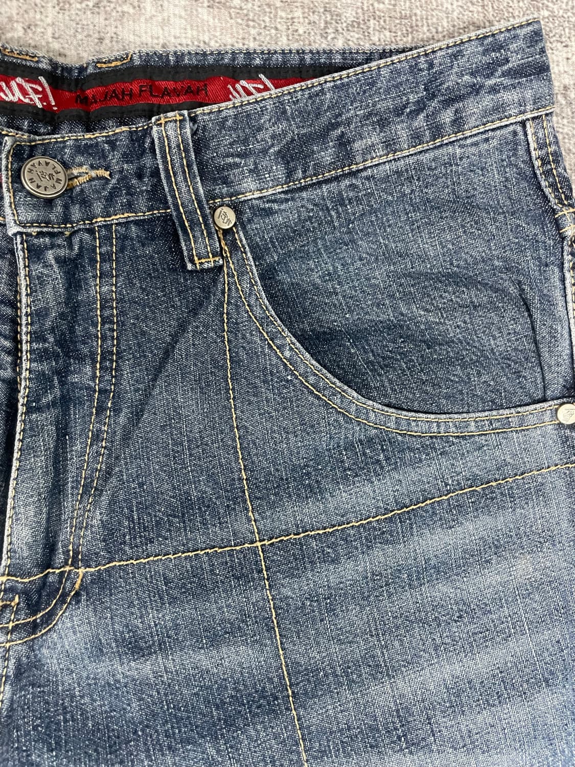 90s mf 마쟈플라바 데님 와이드핏 상품이미지4