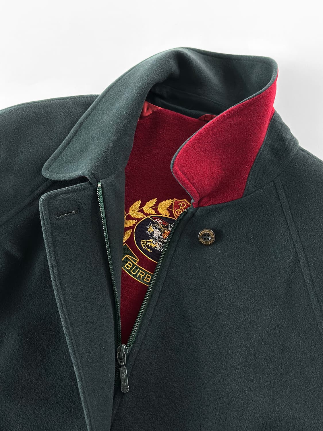 80~90s 빈티지 버버리 울 캐시미어 블루종 자켓 상품이미지8