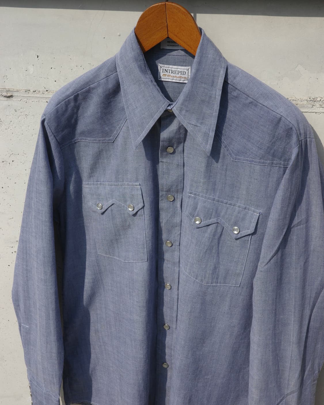 70s 빈티지 웨스턴 클래식 톱니플랩 셔츠 상품이미지2