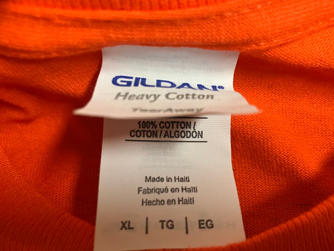 길단 GILDAN NFL 오렌지 티셔츠 XL 구제 빈티지 상품이미지3