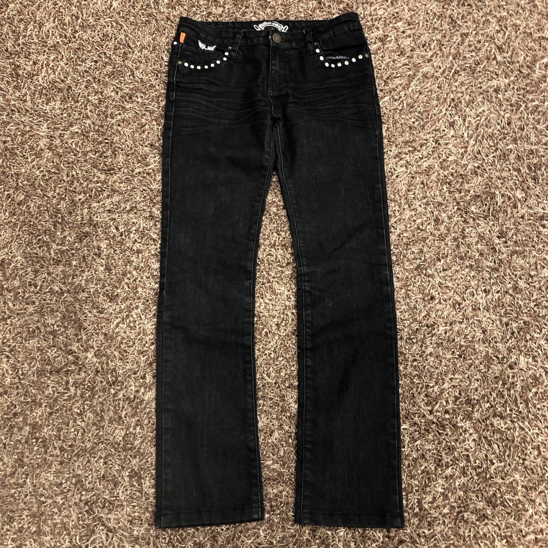 로빈스진 블랙 스키니진 데님 팬츠 상품이미지4