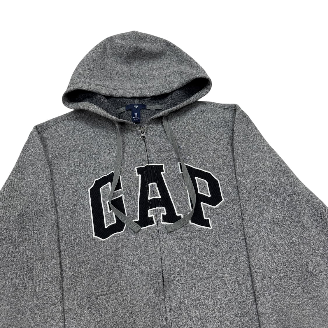 GAP 빈티지 스펠로고 쥐색 그레이 후드집업 자켓 M 상품이미지2