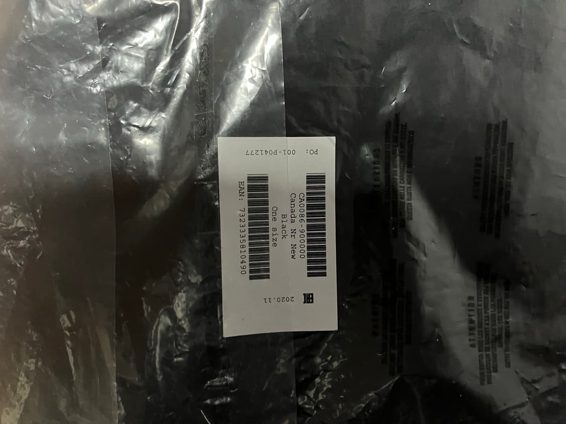 아크네 캐나다 내로우 울 머플러 블랙 OS 상품이미지4