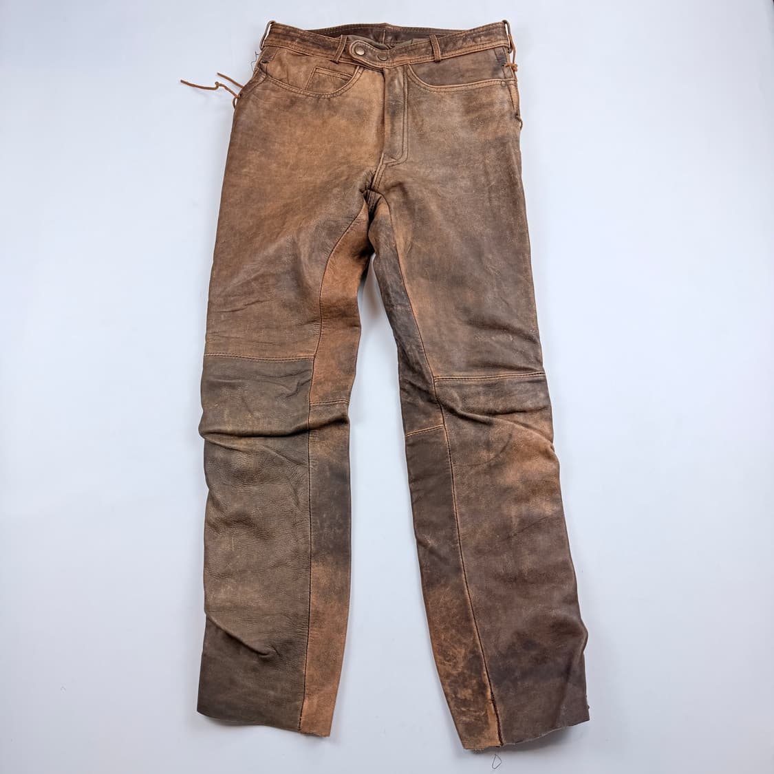 빈티지 브라운 웨스턴스타일 레더팬츠 상품이미지2