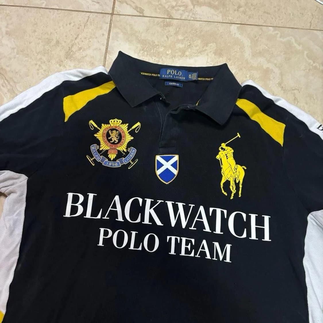 대장급 폴로 랄프로렌 빅포니 치프키프 블랙워치 폴로 팀 카라티 블랙 상품이미지3