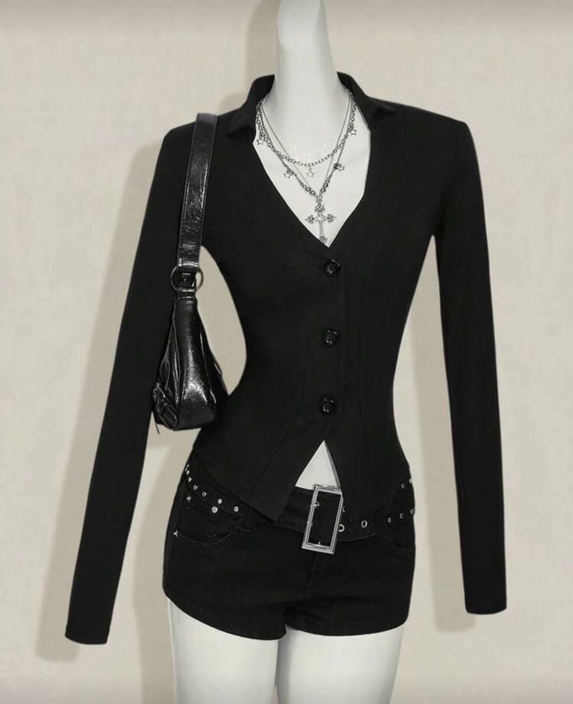 매쉬 자수 가디건 상품이미지2