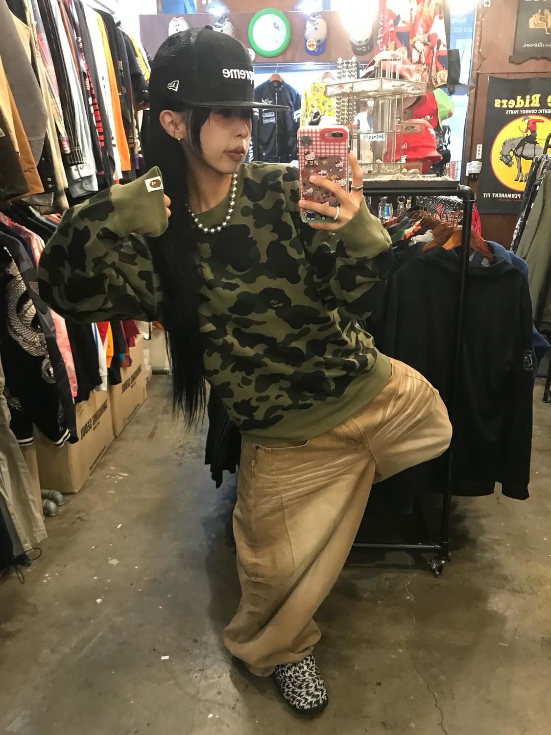 Bape Camouflage Sweat Shirts ( 새상품 ) 상품이미지3