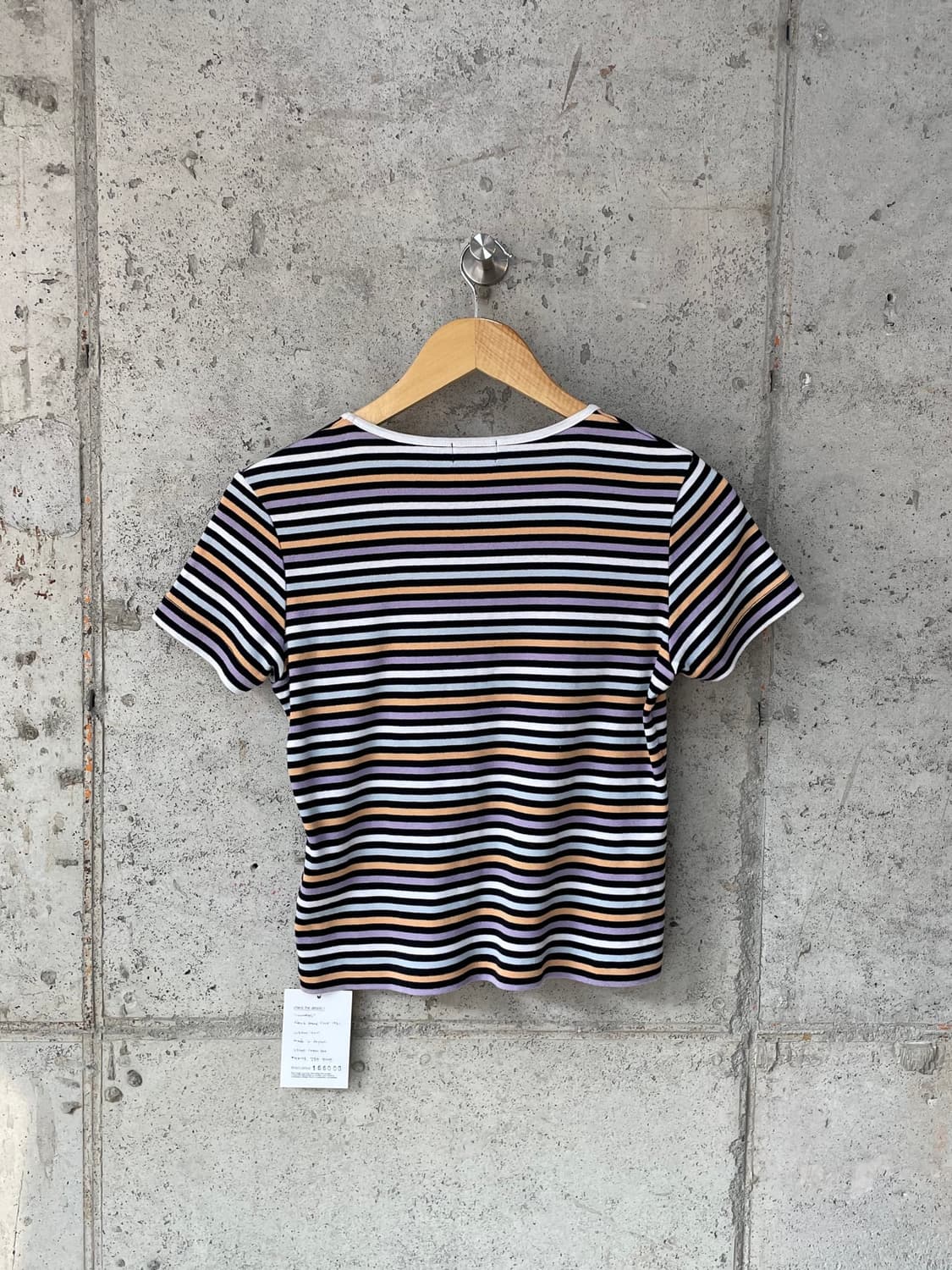 00s Courreges 꾸레쥬 로고 스트라이프 탑 상품이미지3