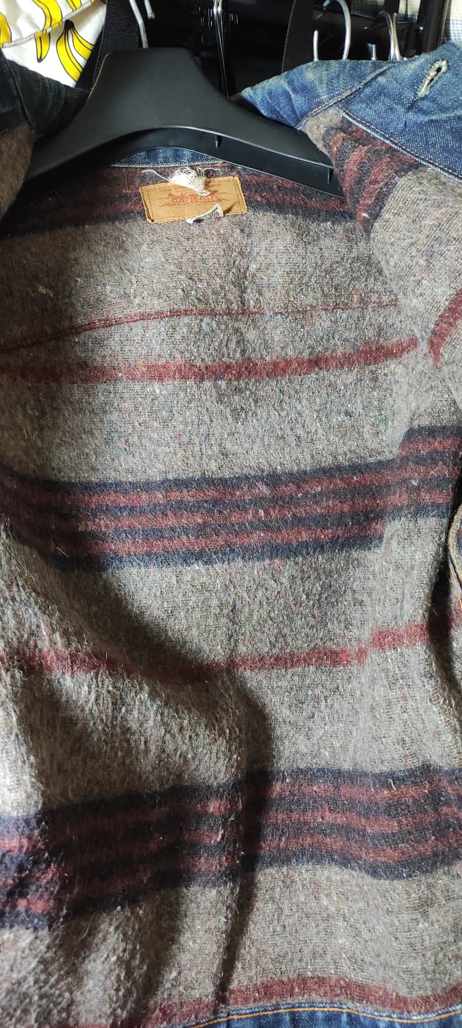 70s 리바이스 데님자켓 블랭킷 안감 작은사이즈 상품이미지6