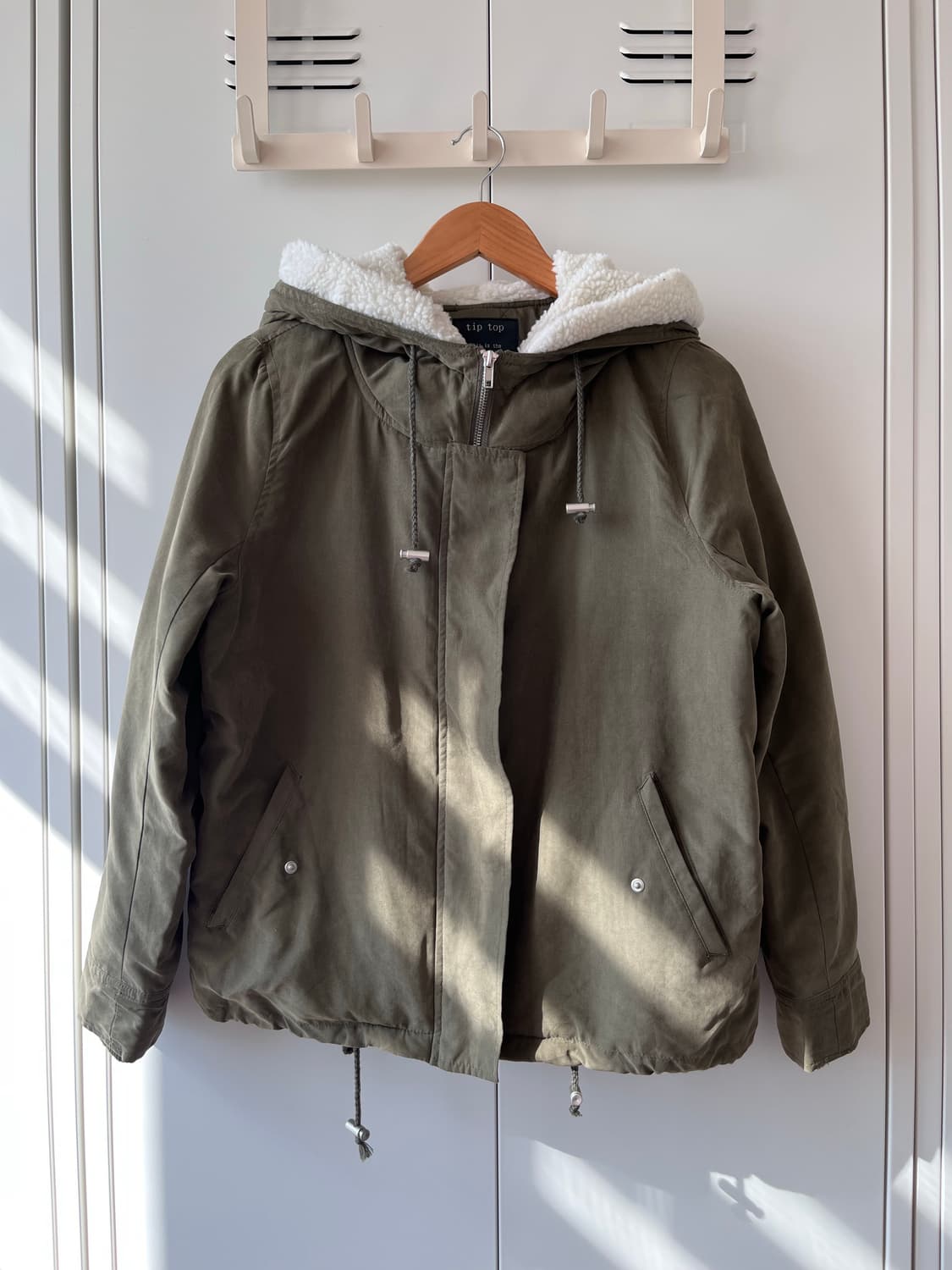 Tip top 양털 누빔 카키 야상 패딩 상품이미지5