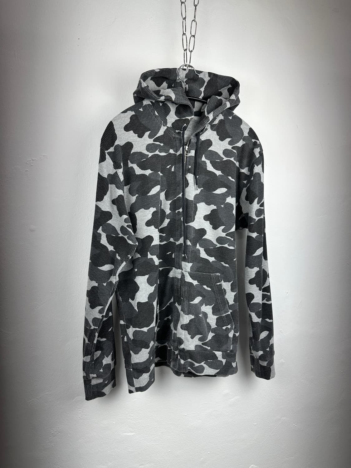 JPN camo waffle knit hoodie 상품이미지2