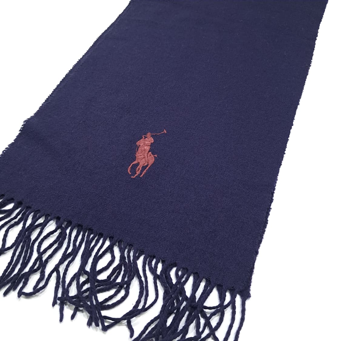 MX624 폴로 00s 이태리판 울 빅포니 네이비 머플러 목도리 상품이미지6