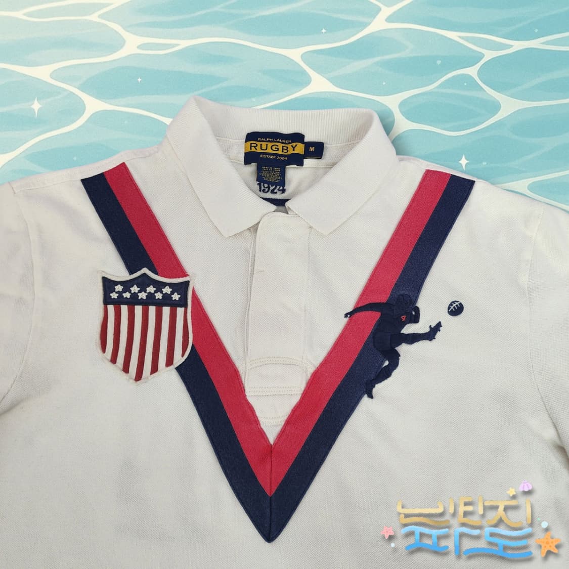 M POLO 폴로랄프로렌 USA 럭비 PK 카라티 상품이미지2