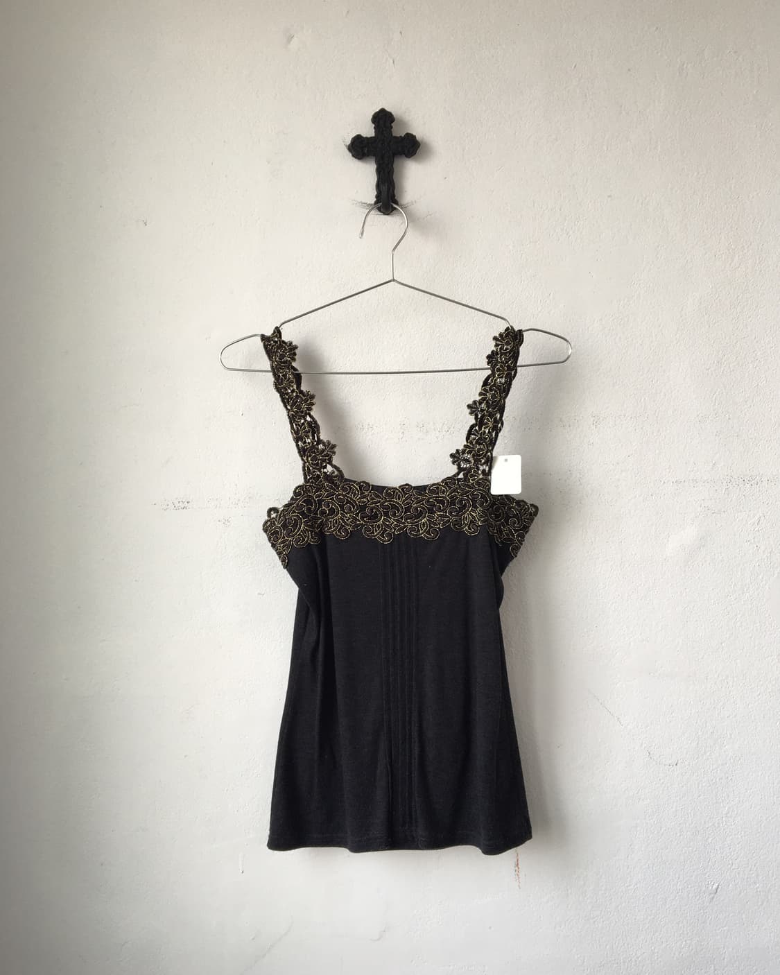 Glitter lace point sleeveless 상품이미지1
