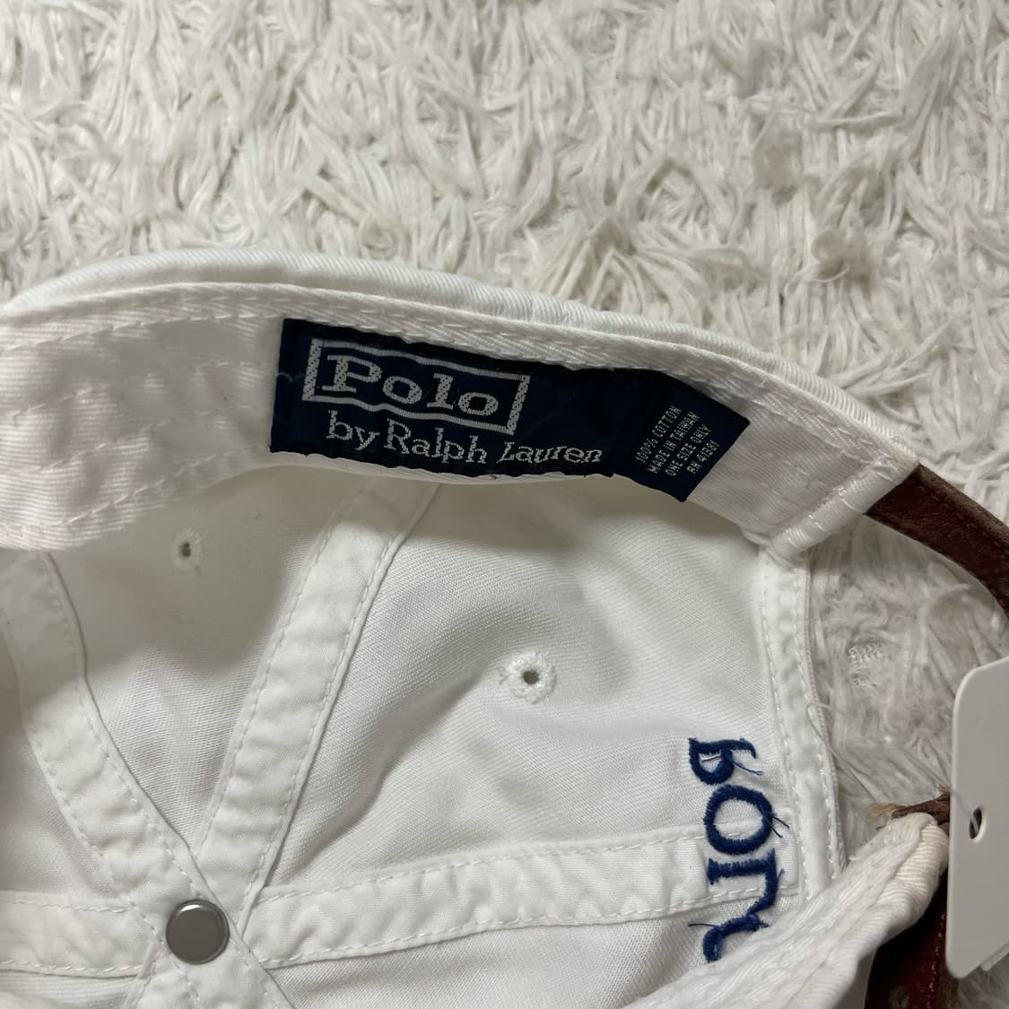 Polo Ralph Lauren white ball cap (내부 이염) 상품이미지3