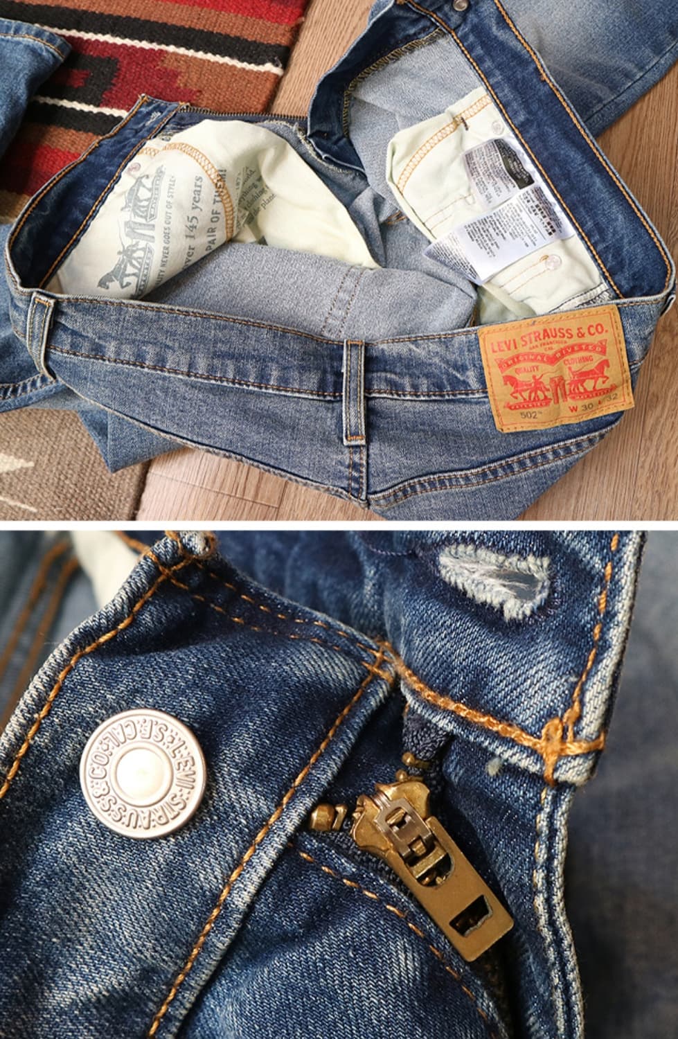 levis 리바이스 502 슬림핏 데님 30사이즈  상품이미지7