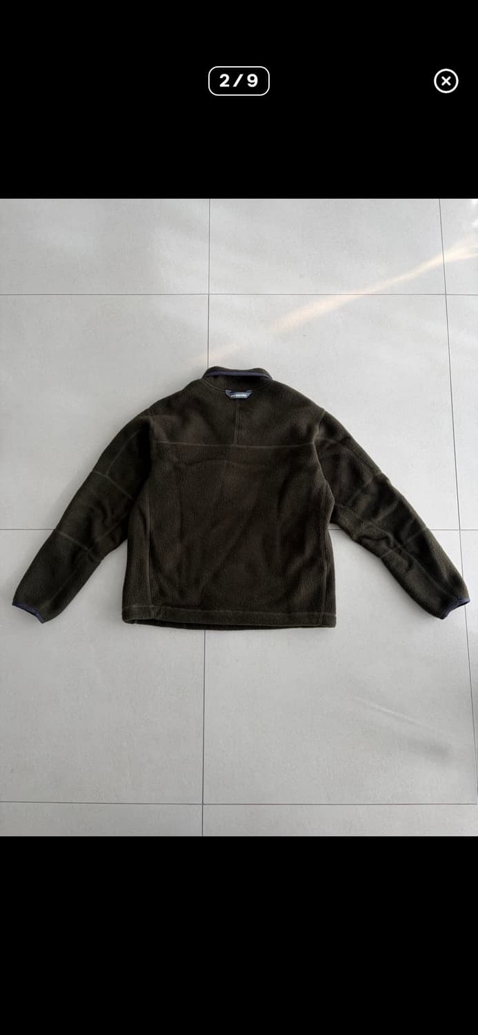 앤드원더 And Wander 울 후리스 풀오버 카키 WS 상품이미지4