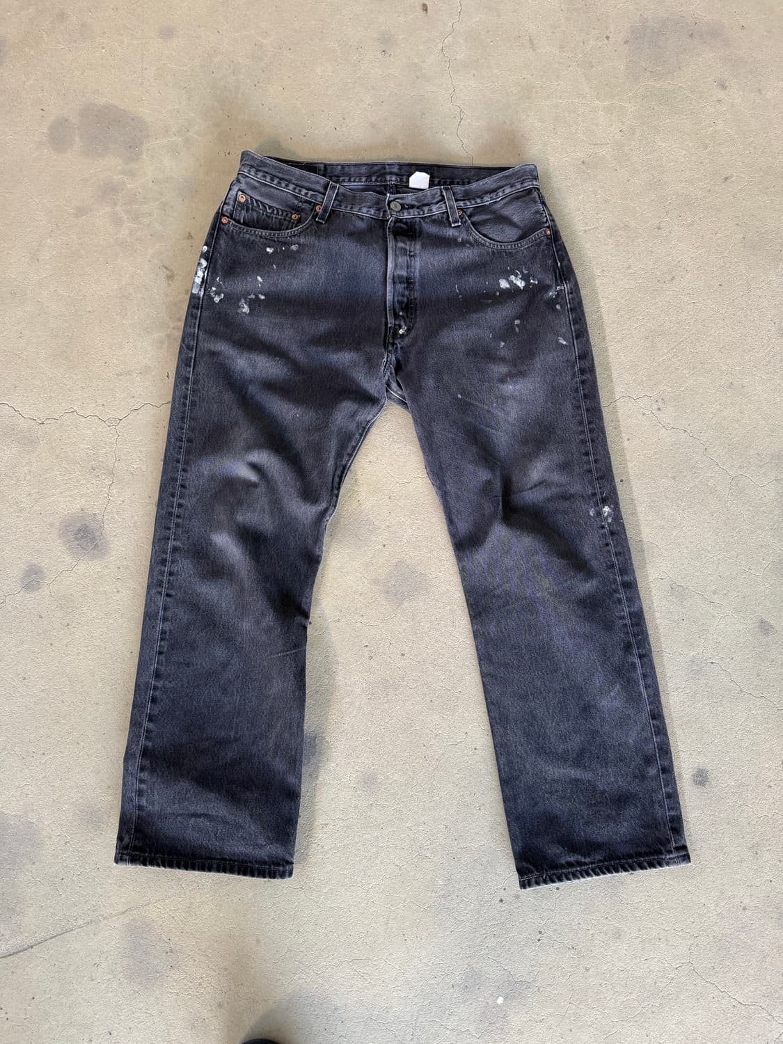 190$ 빈티지 리바이스 501 페인티드 블랙 36 상품이미지1