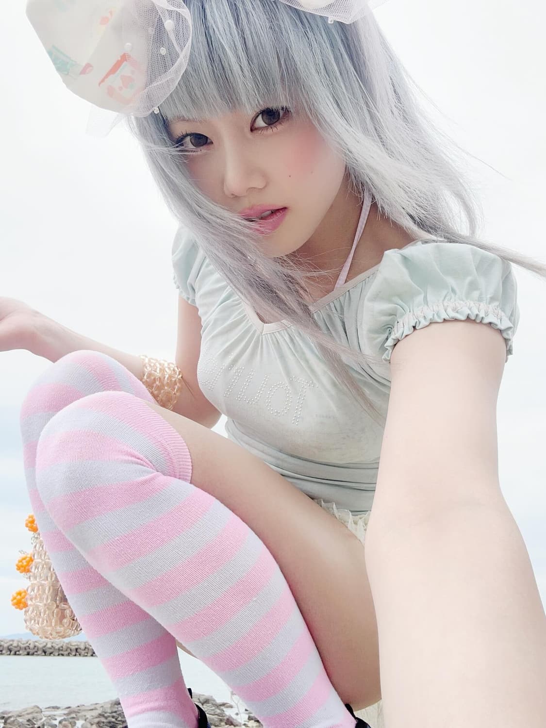SCULPTOR Scoop Back Tee Baby Blue 상품이미지2