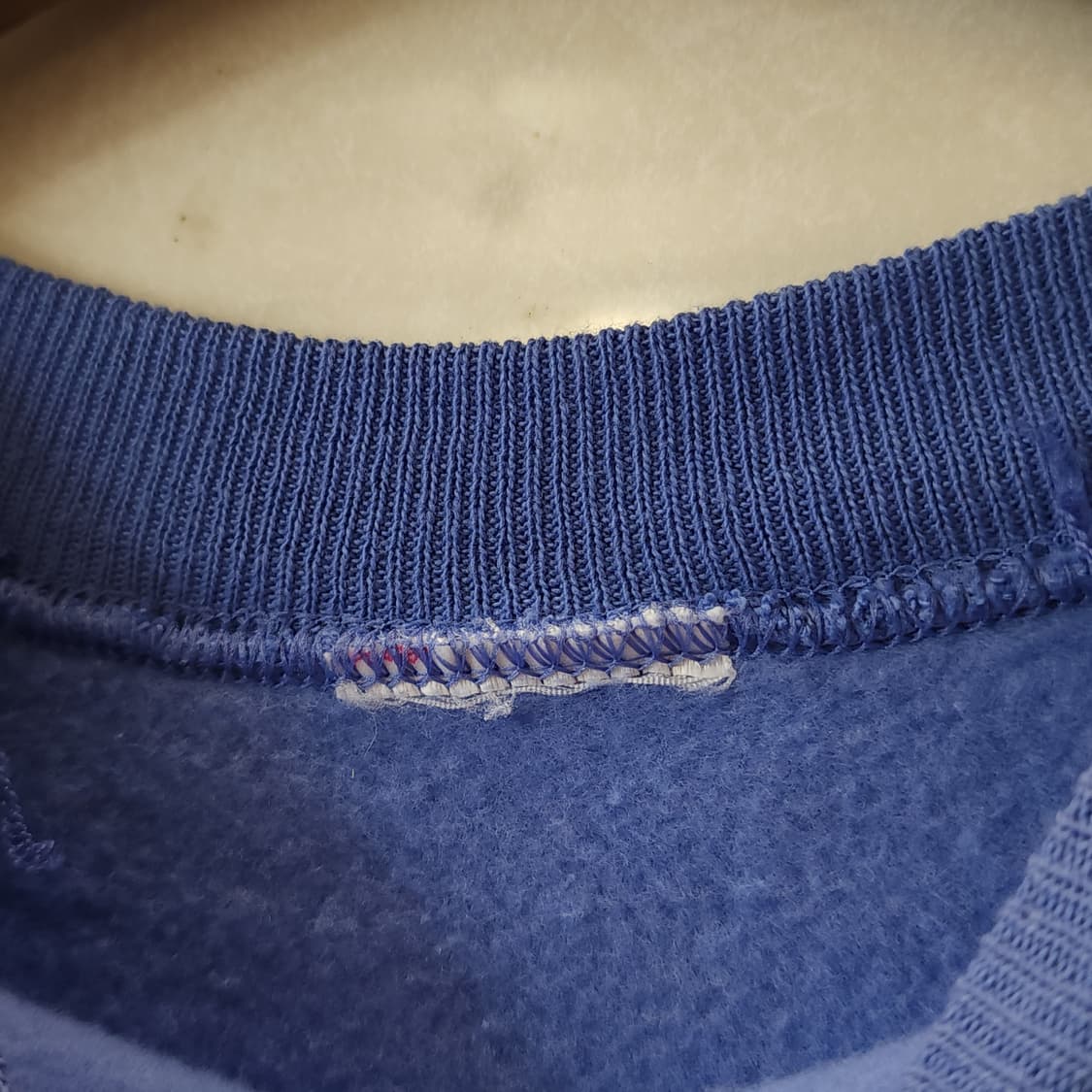 90s 빈티지 스웻셔츠 플레인 스웻셔츠 파스텔 퍼플 블루 L 상품이미지7