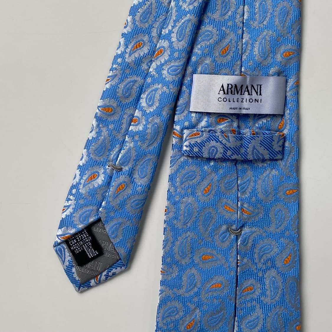 알마니 명품 정품 페이즐리 넥타이(ARMANI) 8.2cm 상품이미지7