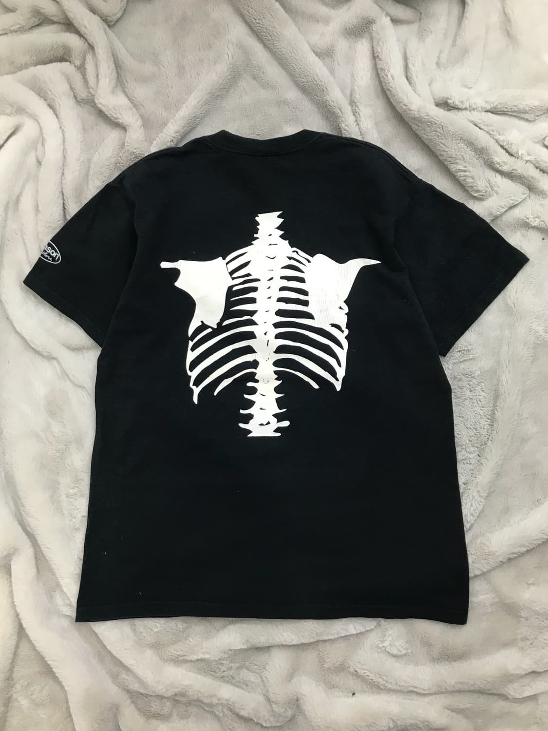 < Vanson Leathers Bone Printing T-shirt  상품이미지9