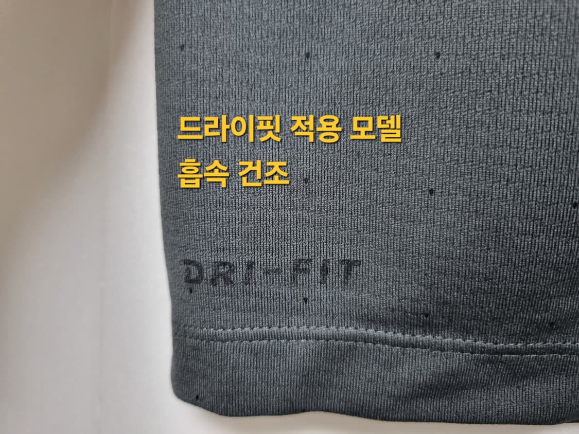 남성 나이키 골프 다크 그레이 기능성 반팔 카라 티 티셔츠 여름 골프복 상품이미지8