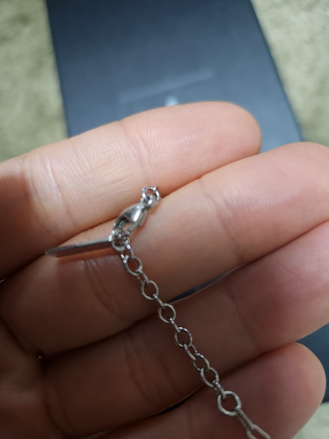 생로랑 클립 체인 목걸이 유니섹스 상품이미지3